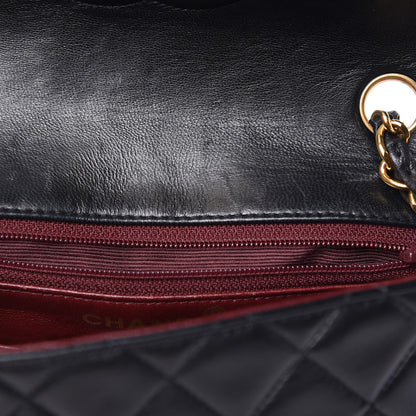 Chanel Lambskin Quilted Mini Square Flap Bag Black 10 of 13