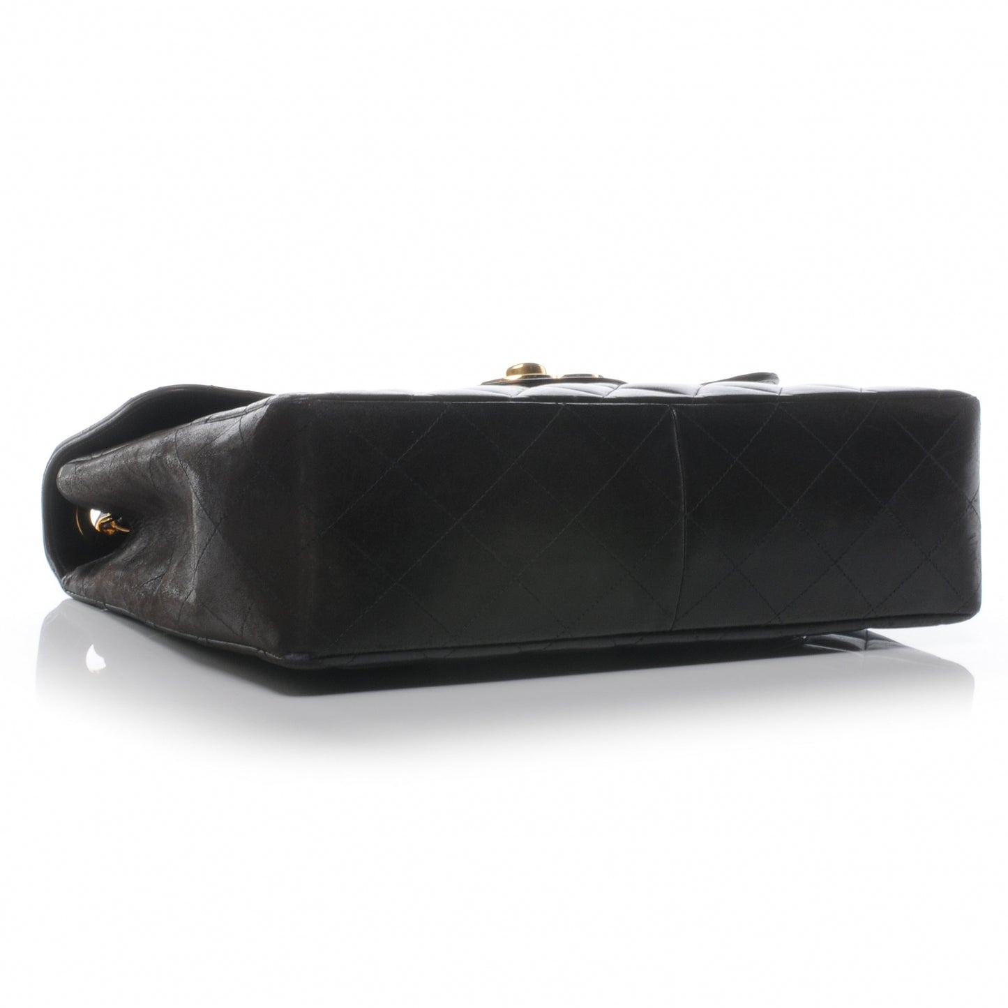 Lambskin Jumbo Flap Black