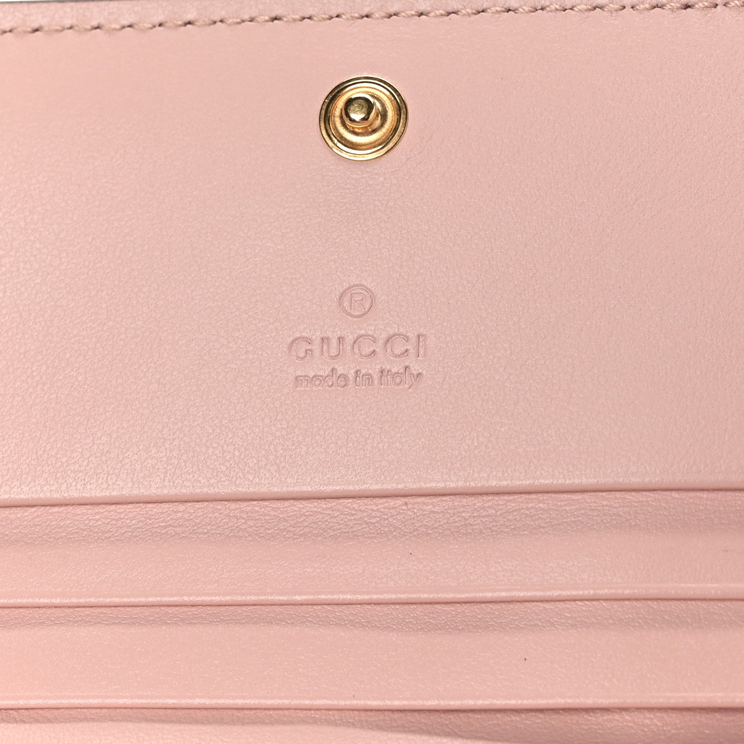Gucci Calfskin GG Matelasse Card Case Wallet Perfect Pink 6 of 7