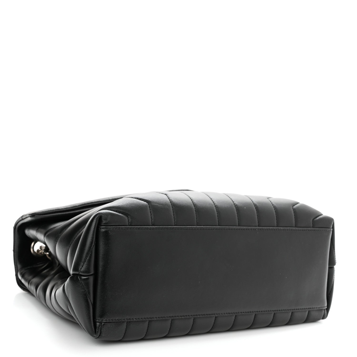 Saint Laurent Calfskin Y Quilted Monogram Medium Loulou Chain Satchel Black 4 of 11