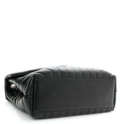Saint Laurent Calfskin Y Quilted Monogram Medium Loulou Chain Satchel Black 4 of 11