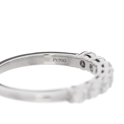 Tiffany Platinum Diamond 3mm Half Circle Embrace Band Ring 50 5.25 4 of 4
