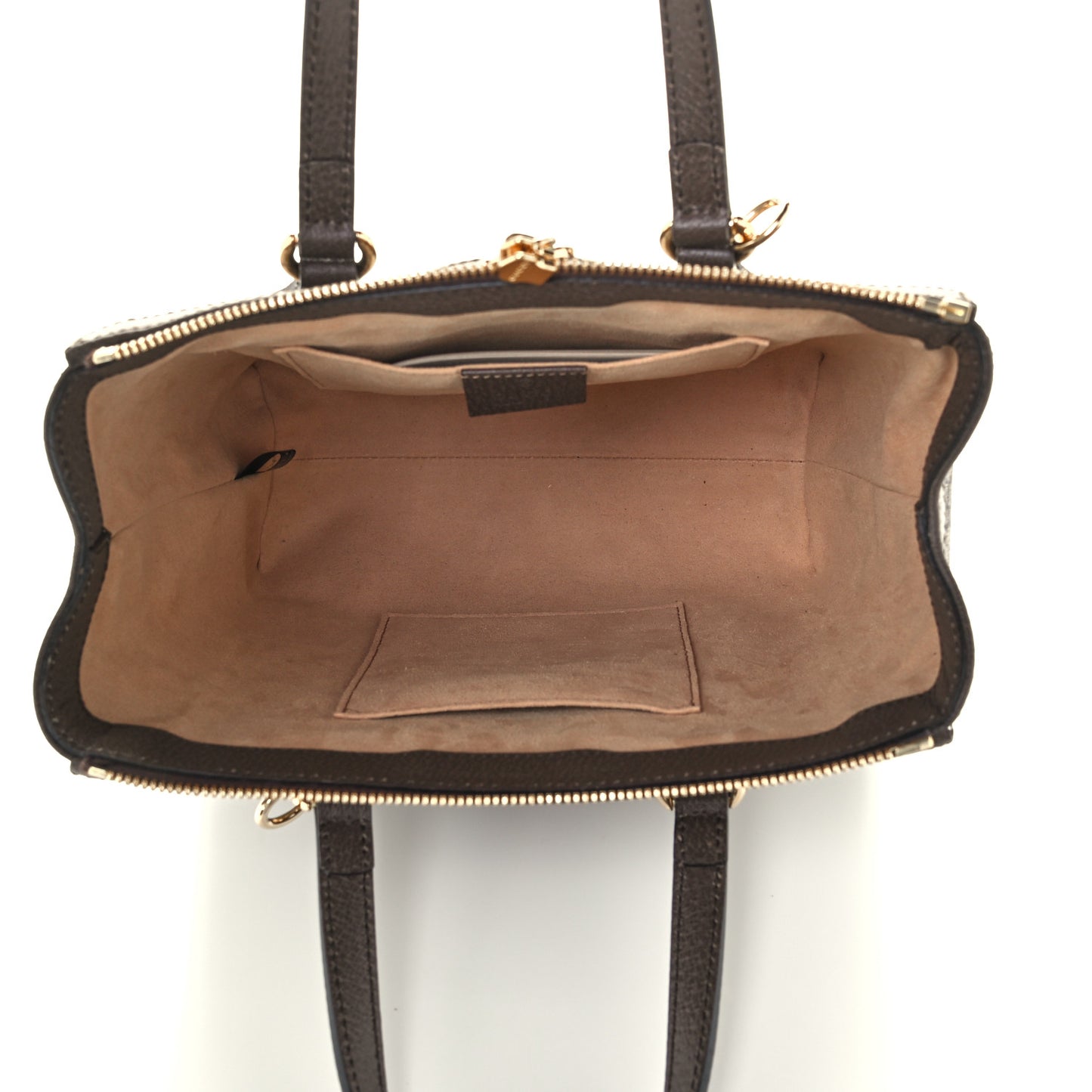 GG Supreme Monogram Small Ophidia Tote Bag Brown