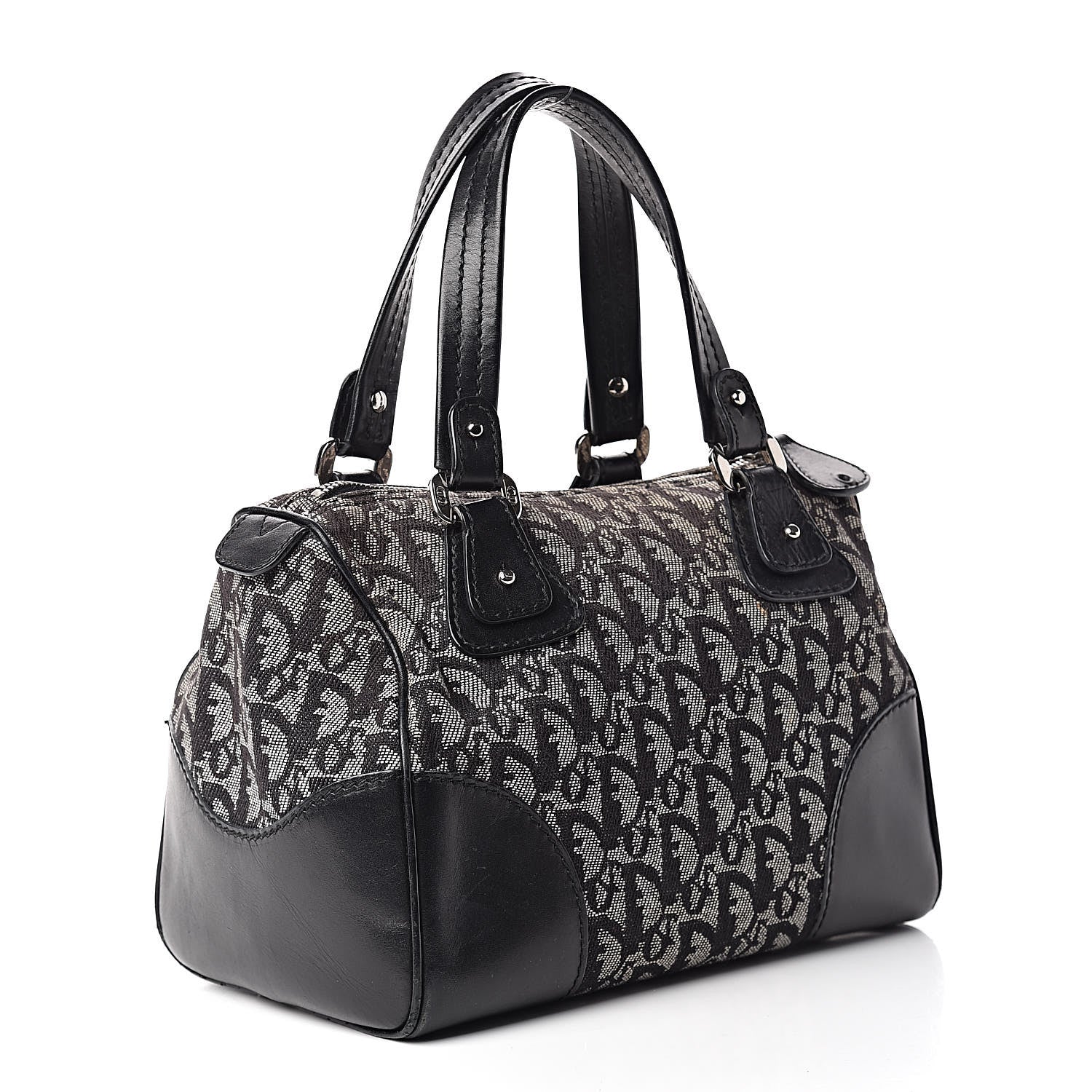 Christian Dior Monogram Boston Black 3 of 17