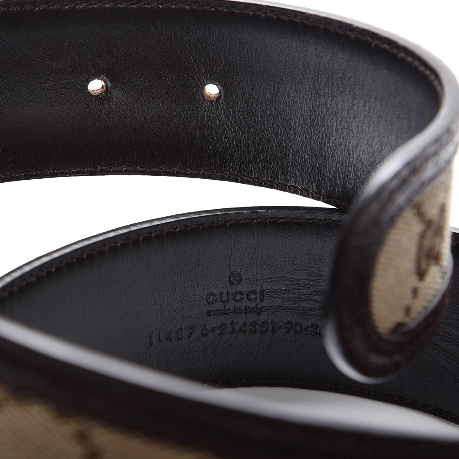 Gucci Monogram Interlocking G 40mm Belt 90 36 Dark Brown 5 of 6