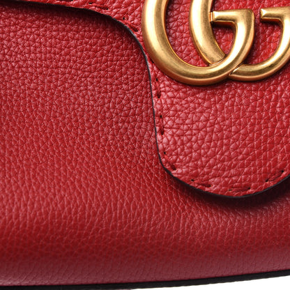 Gucci Calfskin Mini GG Marmont Top Handle Bag Vulcanic Red 11 of 11
