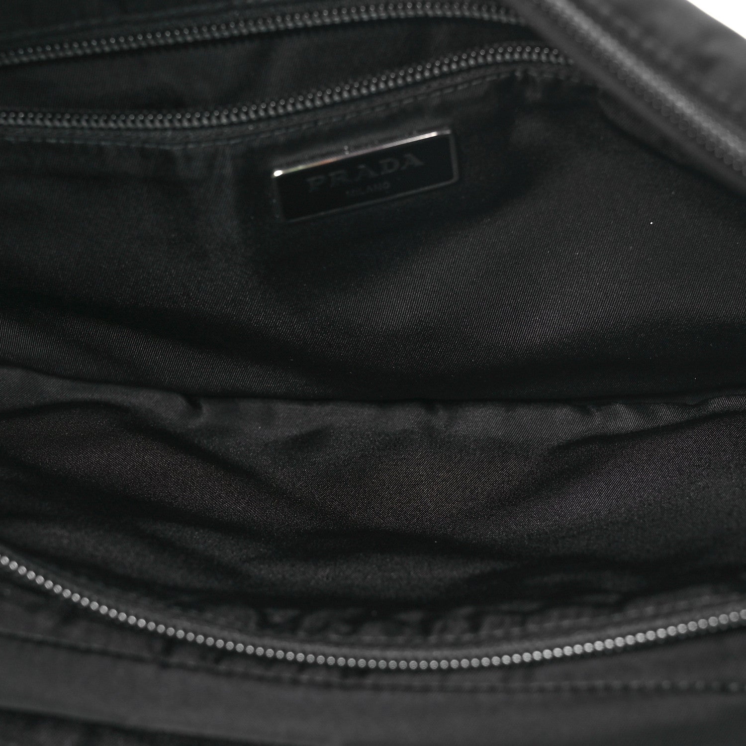 Prada Tessuto Nylon Saffiano Belt Bag Black 5 of 11