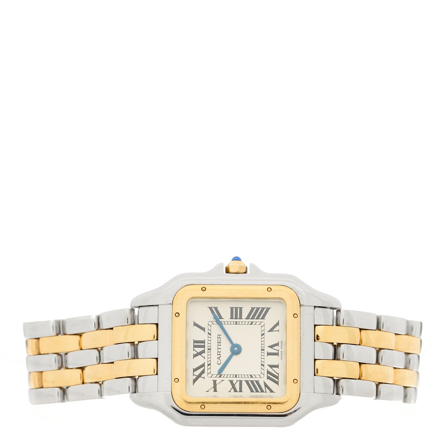 Stainless Steel 18K Yellow Gold 27mm Panthere Quartz Watch