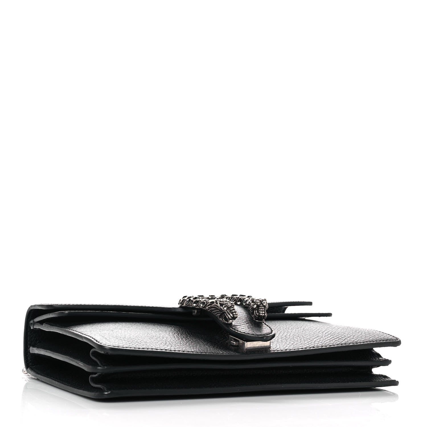 Gucci Pebbled Calfskin Small Dionysus Shoulder Bag Black 4 of 9