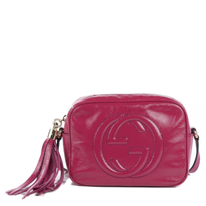 Gucci Soft Patent Small Soho Disco Bag Bright Bougainvillea 1 of 6