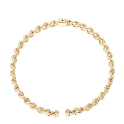 Chanel Metal CC Chain Link Choker Necklace L Gold 2 of 3