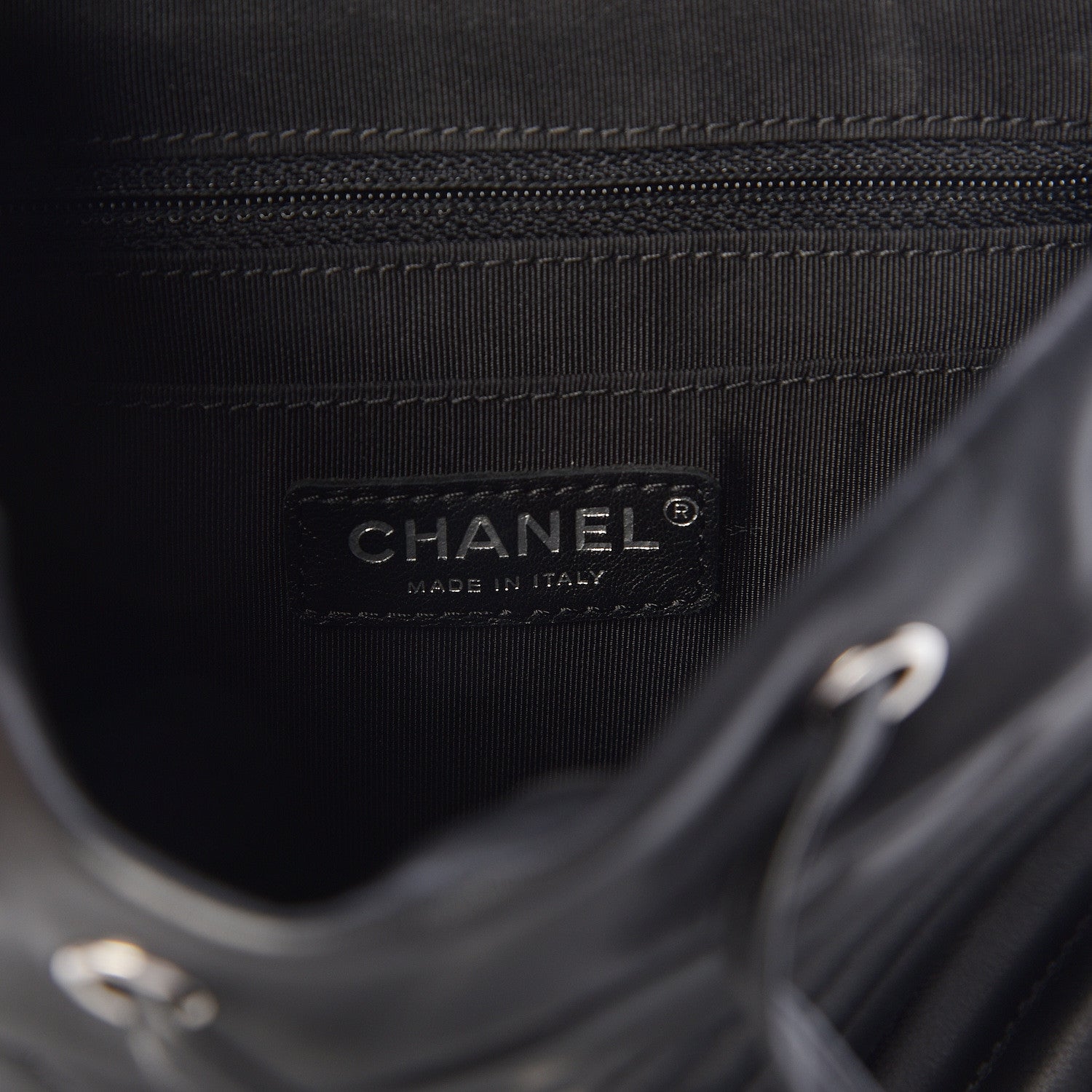 Chanel Lambskin Chevron Quilted Small Urban Spirit Backpack Black 6 of 10