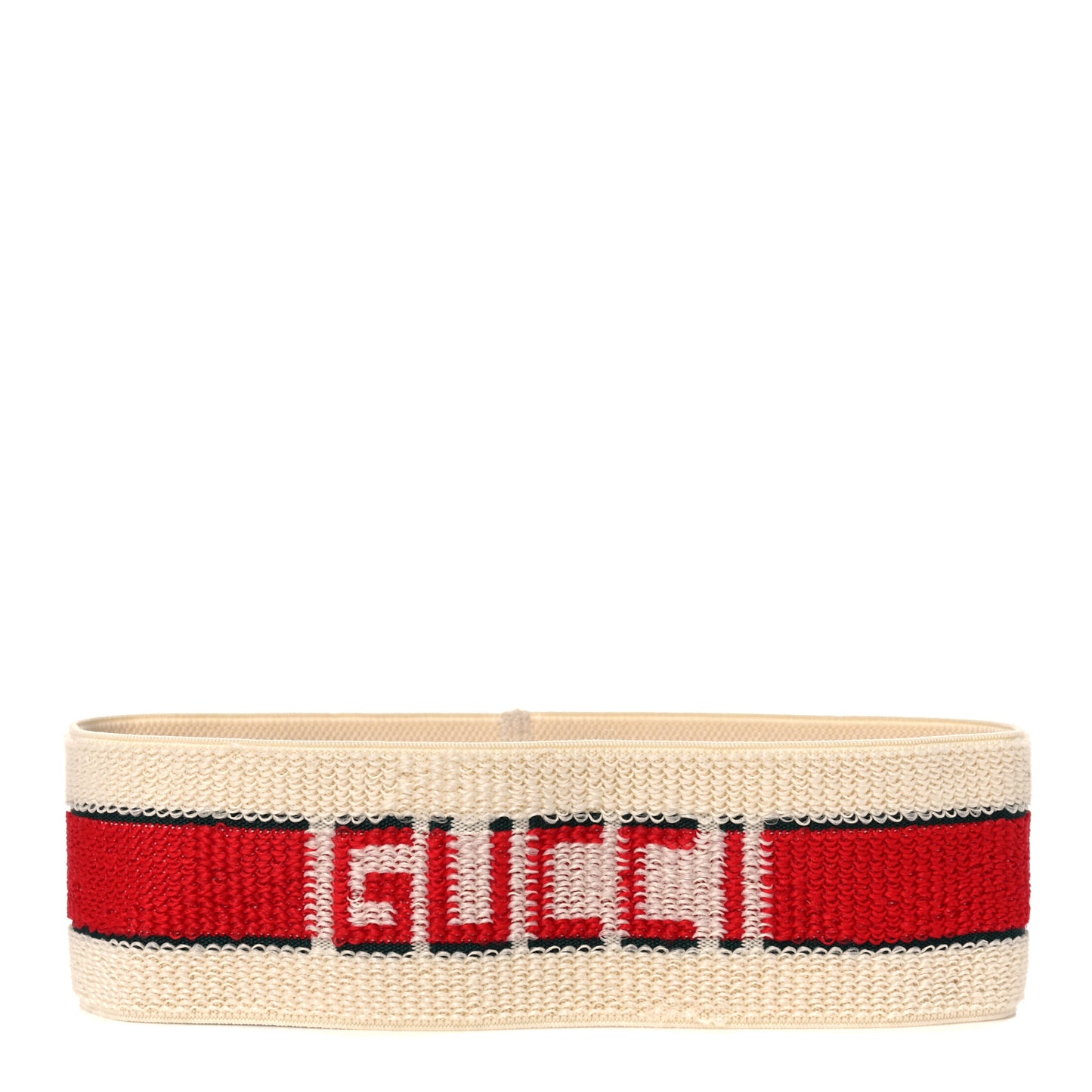 Cotton Elastic Gucci Queen Headband White