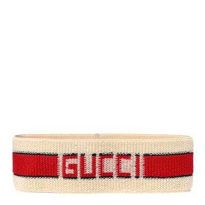 Gucci Cotton Elastic Gucci Queen Headband White 1 of 6