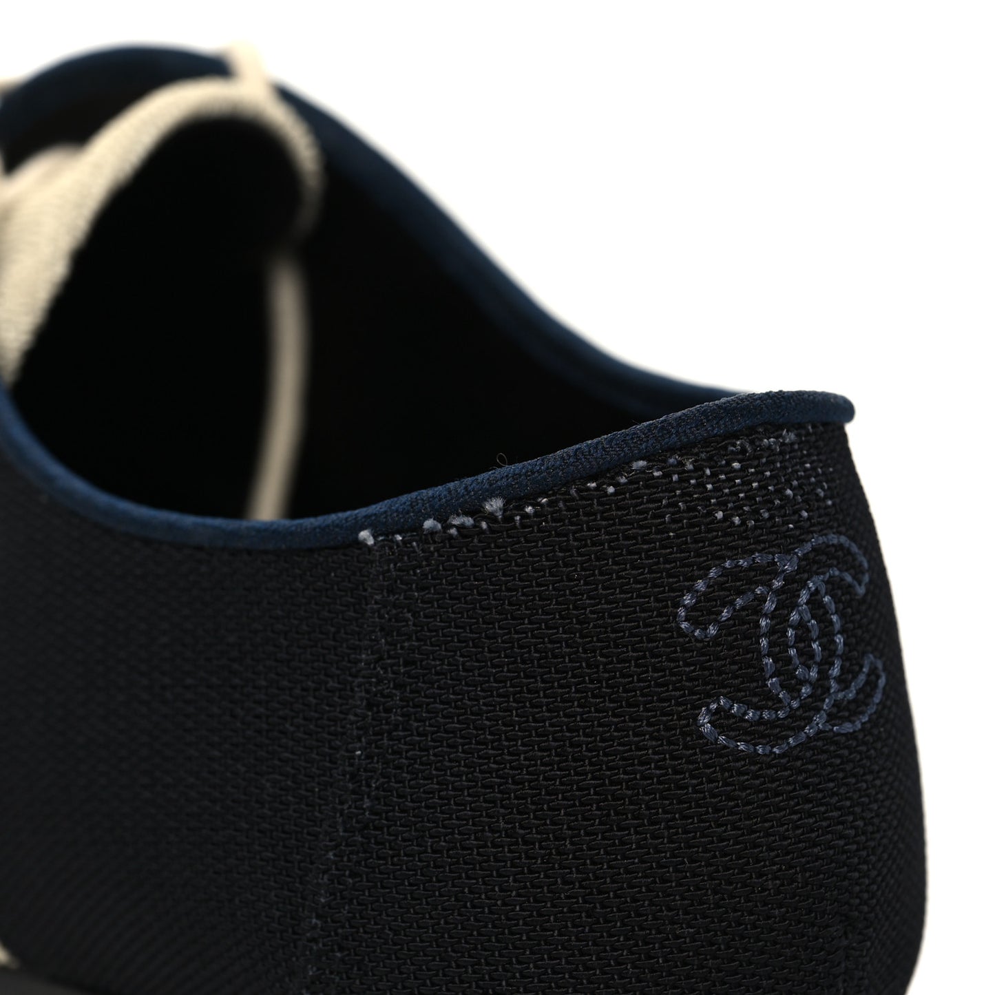 Fabric Lace Up CC Oxfords 39 Beige Black