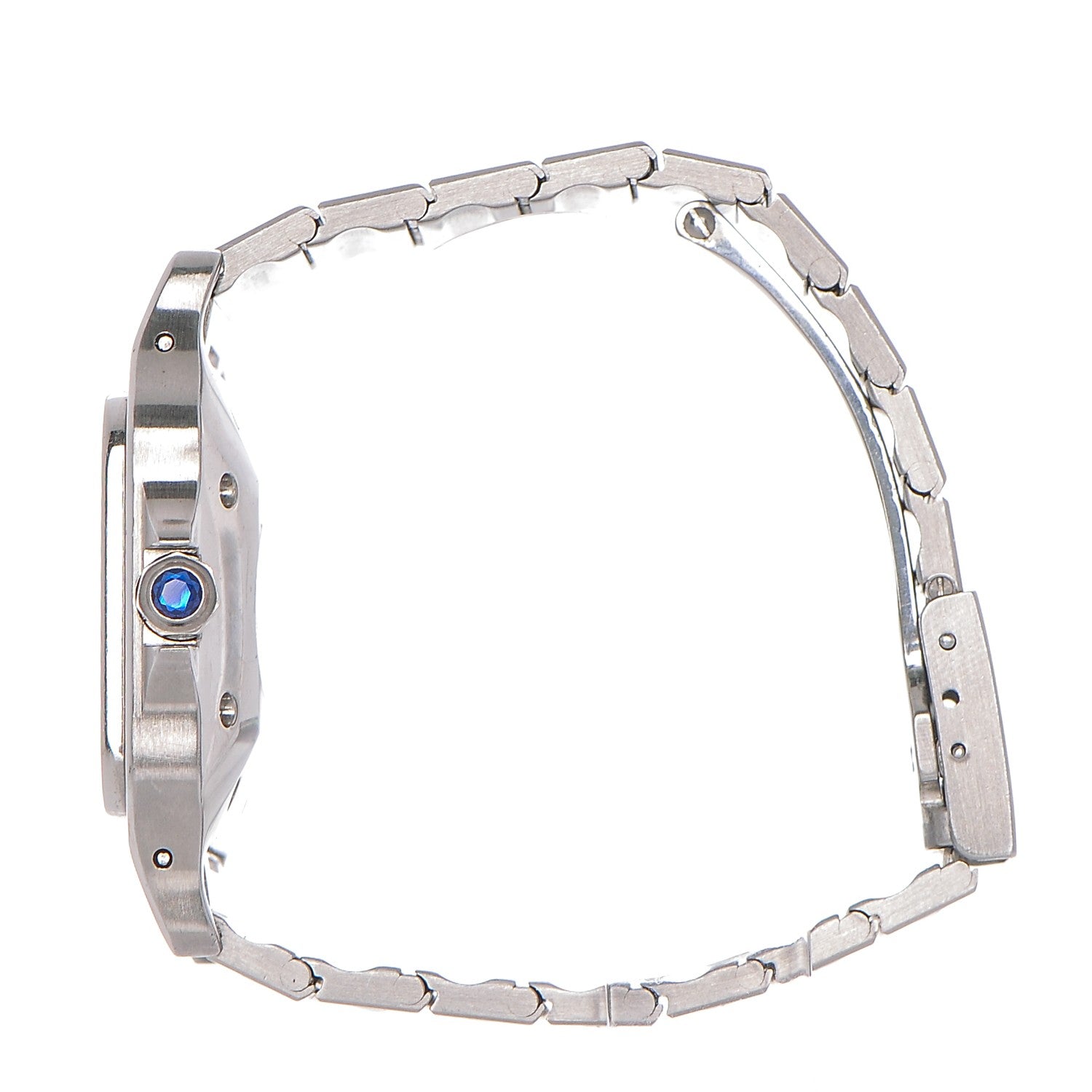 Cartier Stainless Steel 29mm Santos De Galbee Quartz Watch 3 of 6