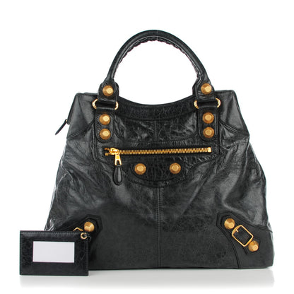 Balenciaga Agneau Giant 21 Gold Hardware Brief Black 1 of 7