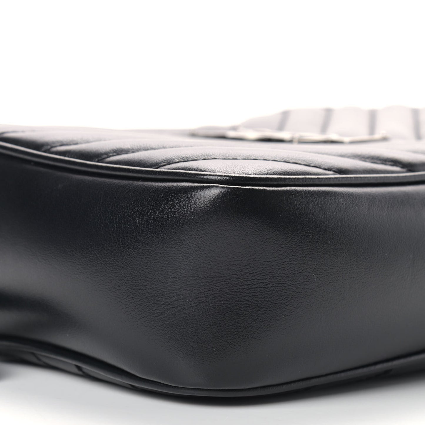 Calfskin Matelasse Monogram Lou Camera Bag Black