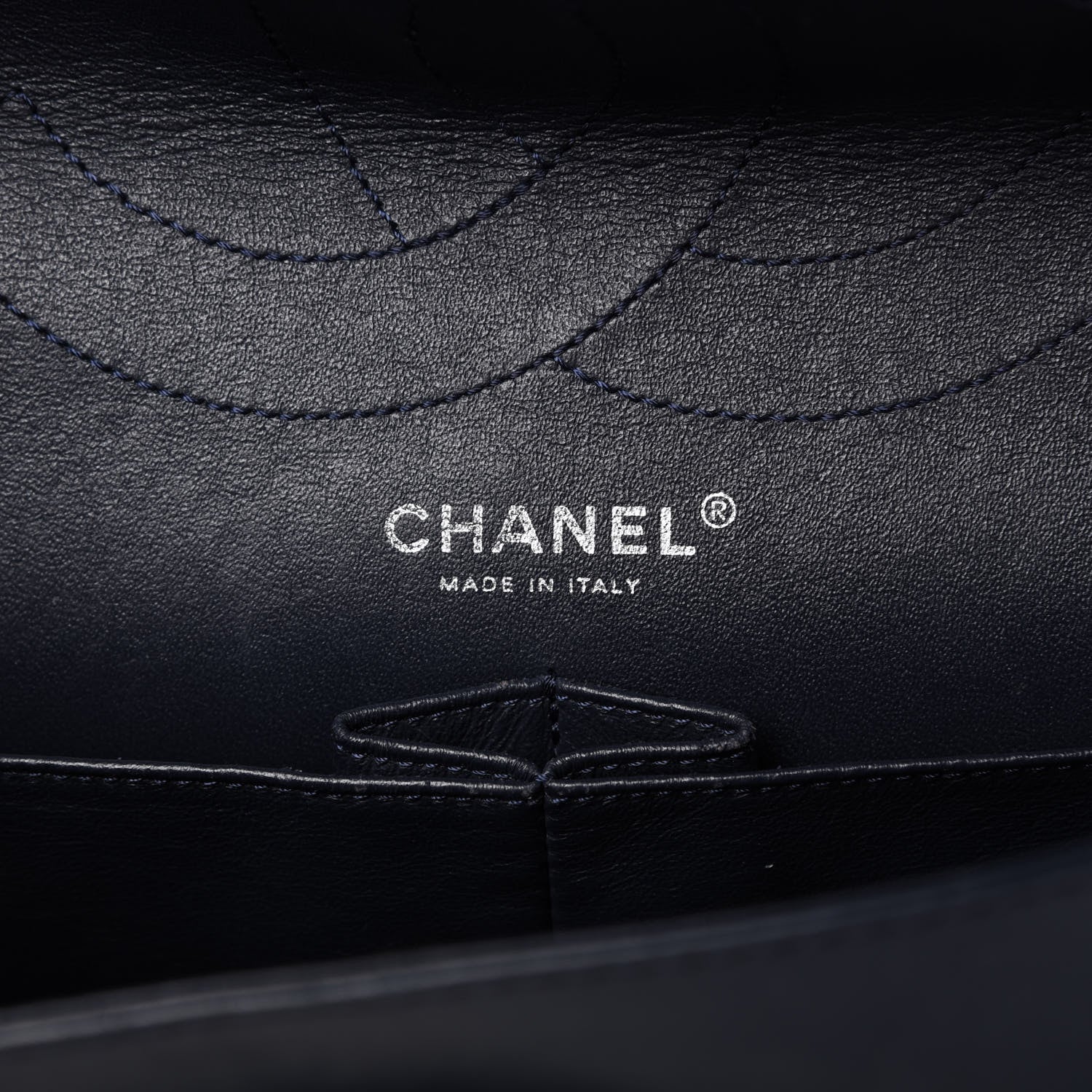 Chanel Patent Quilted 2.55 Reissue 227 Flap Dark Blue 8 of 10