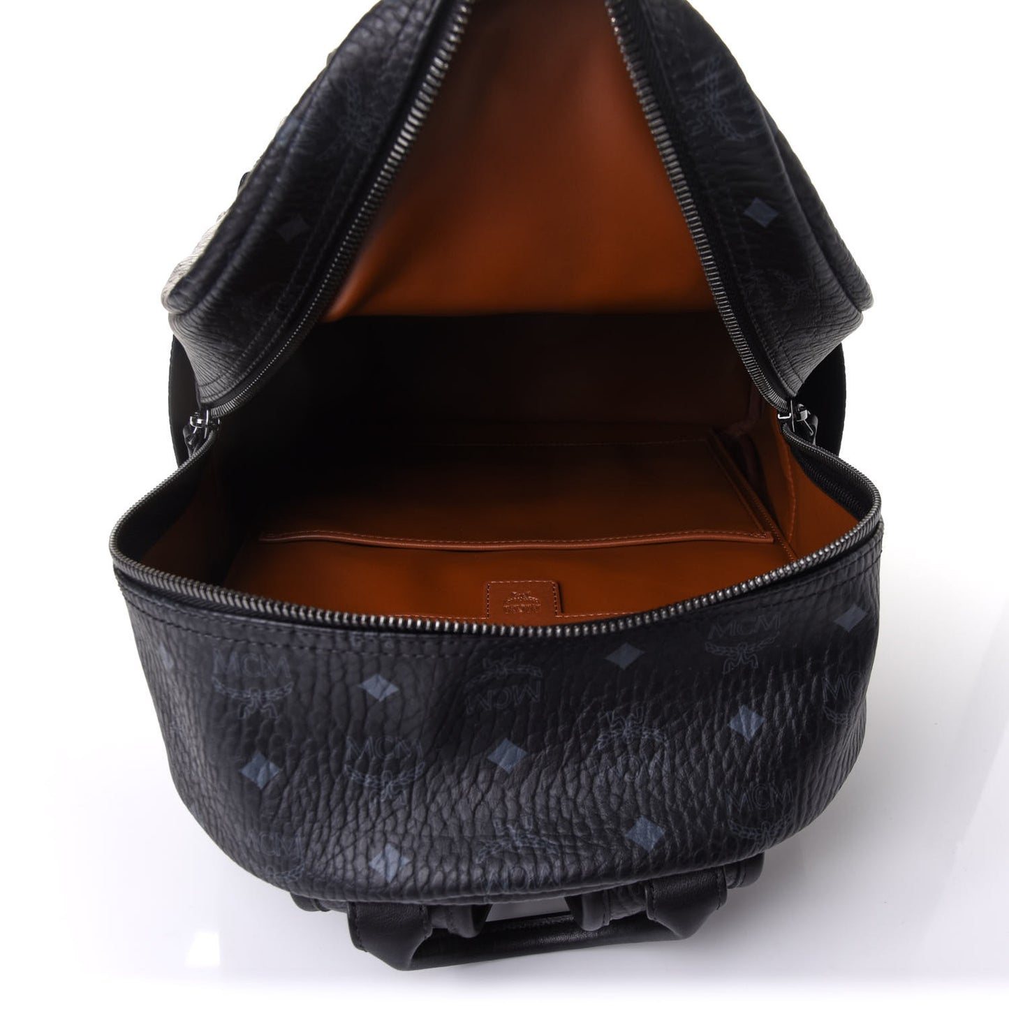 Visetos Medium Stark Logo Stripe Backpack Black