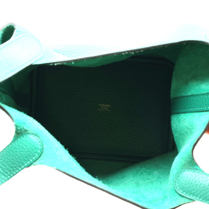 Hermes Taurillon Clemence Picotin Lock 18 PM Vert Vertigo 5 of 10