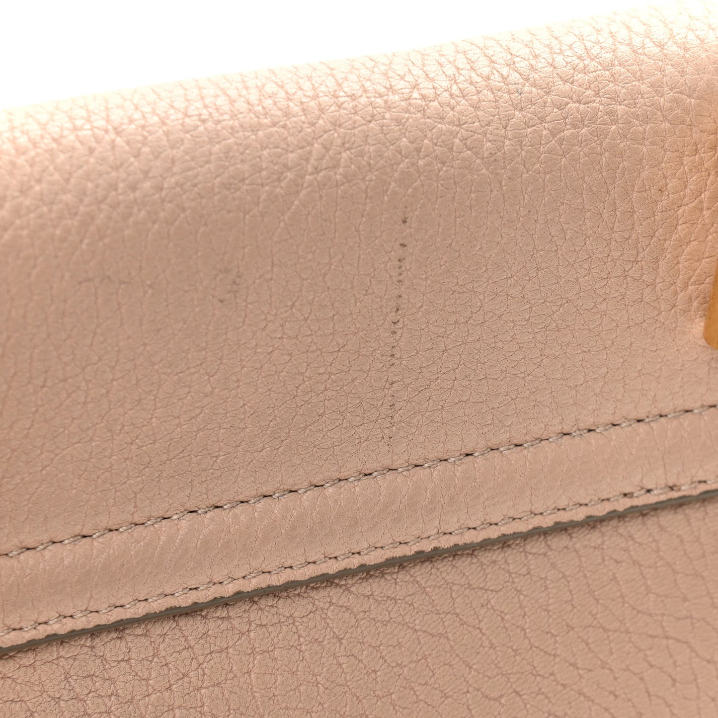 Grained Lambskin Drew Shoulder Bag Cement Pink