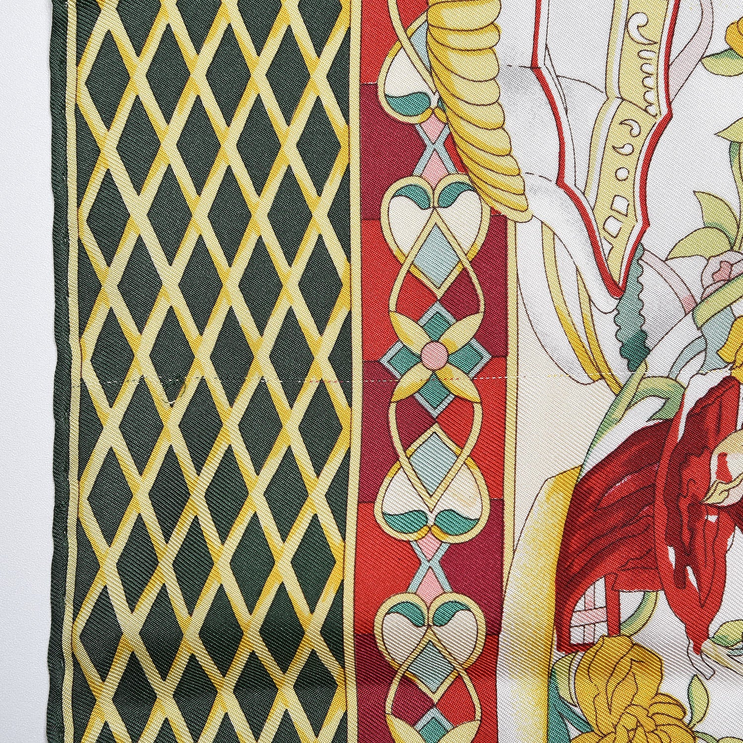 Gucci Silk Porcelain Motif Scarf Multicolor 6 of 8
