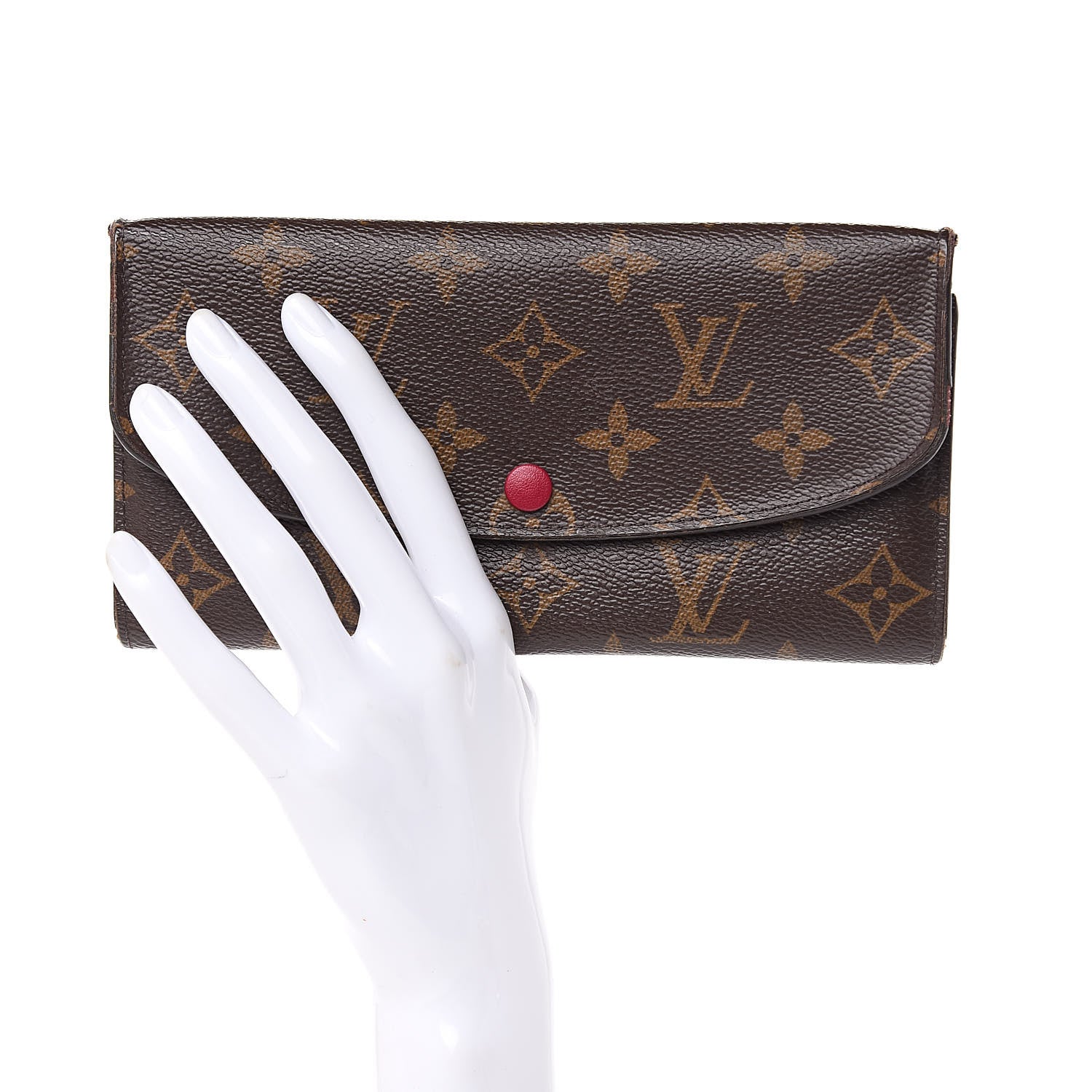 Louis Vuitton Monogram Emilie Wallet Fuchsia 2 of 13