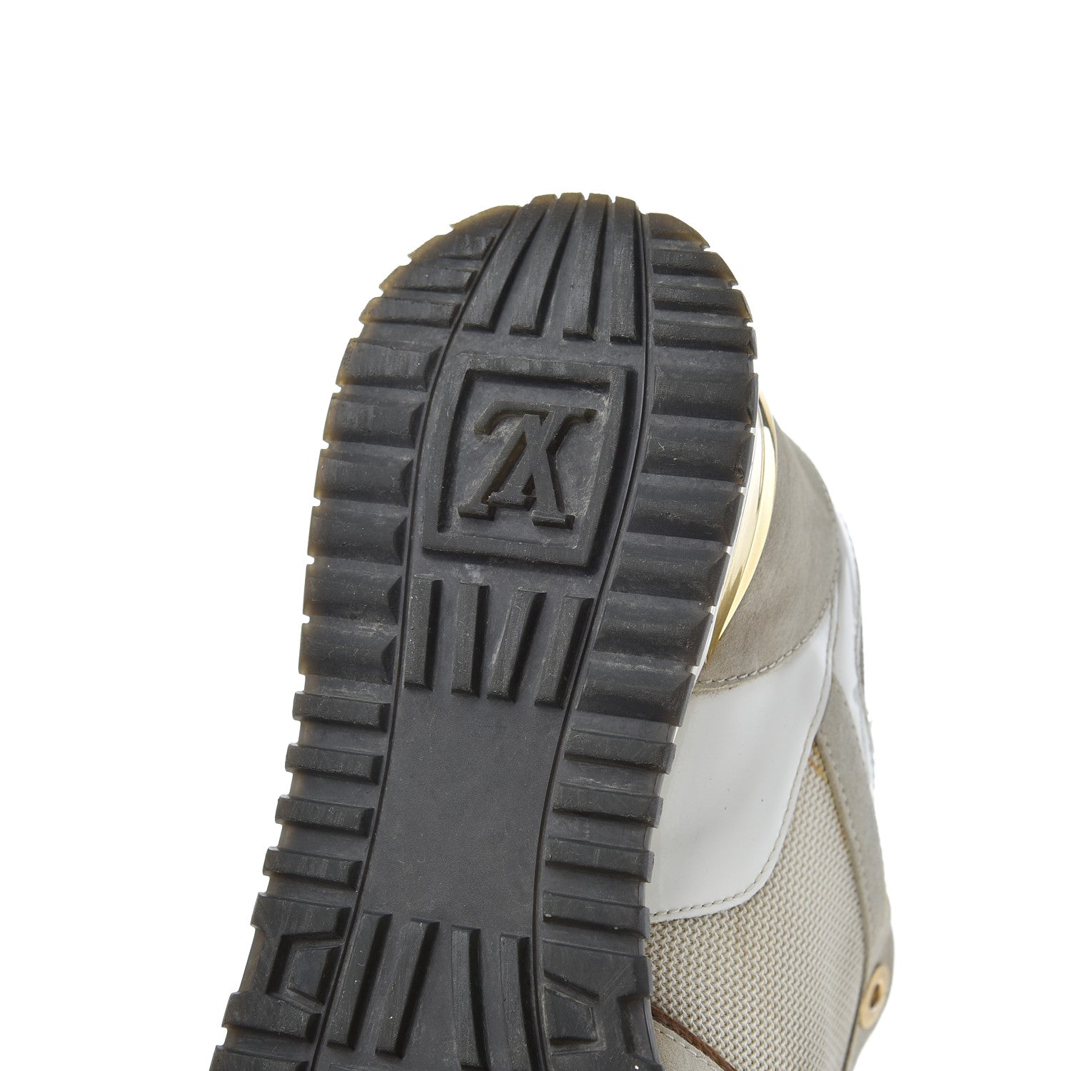 Louis Vuitton Suede Reverse Monogram Run Away Sneakers 37 White 20 of 24