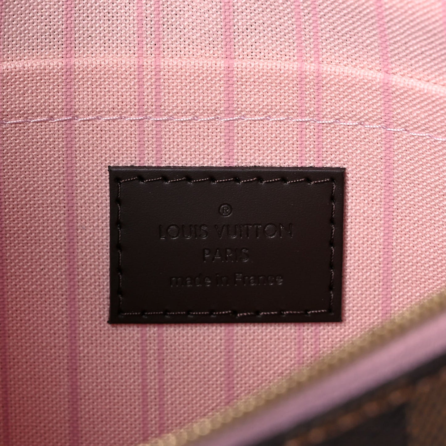 Damier Ebene Neo Neverfull MM Rose Ballerine