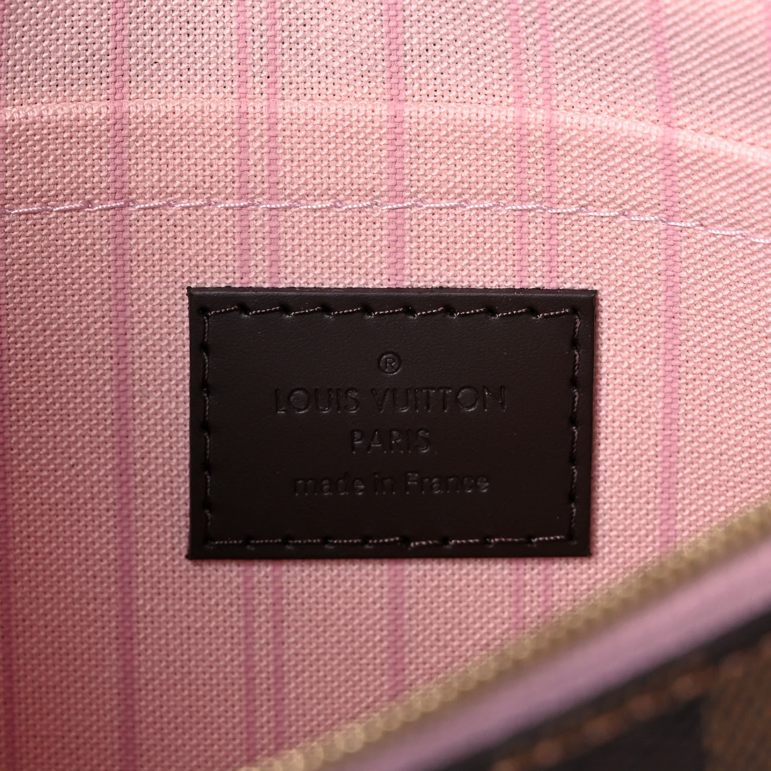 Louis Vuitton Damier Ebene Neo Neverfull MM Rose Ballerine 7 of 11