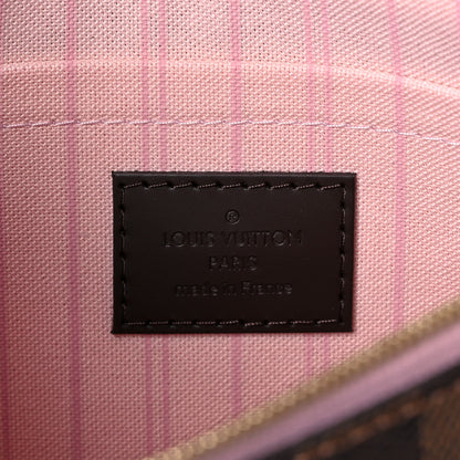 Louis Vuitton Damier Ebene Neo Neverfull MM Rose Ballerine 7 of 11