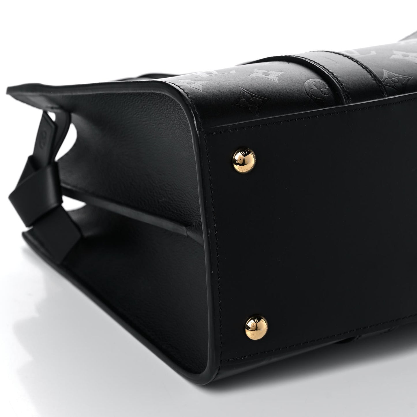 Monogram Cuir Plume Very Tote MM Black