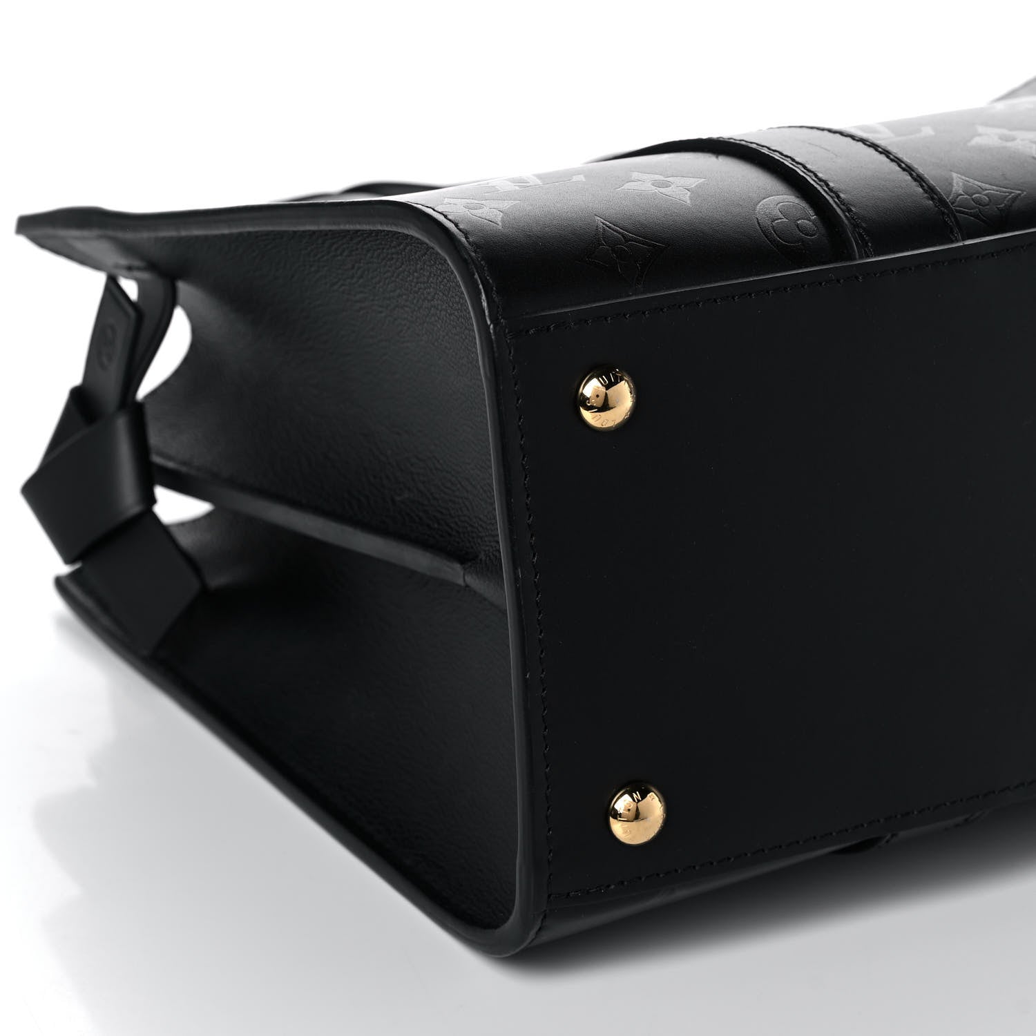 Louis Vuitton Monogram Cuir Plume Very Tote MM Black 8 of 9