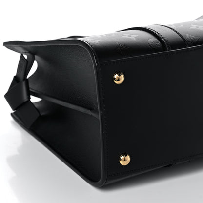 Louis Vuitton Monogram Cuir Plume Very Tote MM Black 8 of 9