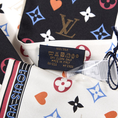 Louis Vuitton Silk Game On Bandeau Black White 3 of 4