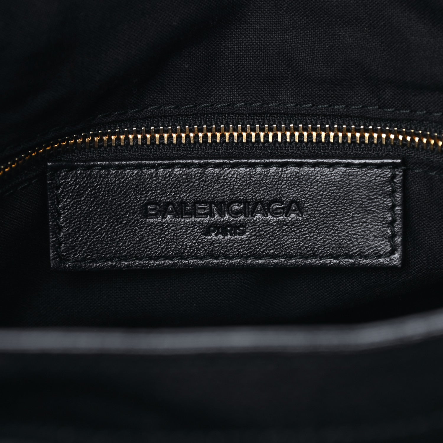 Balenciaga Chevre Gold Metallic Edge Hardware Velo Black 6 of 9