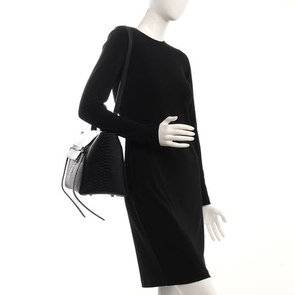 Celine Python Calfskin Mini Belt Bag Black 2 of 14