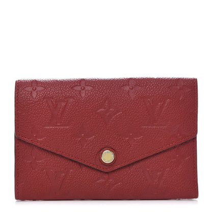 Louis Vuitton Empreinte Compact Curieuse Wallet Cherry 1 of 9