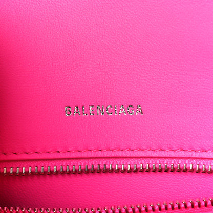 Balenciaga Shiny Box Calfskin Small Hourglass Top Handle Bag Hot Pink 6 of 10