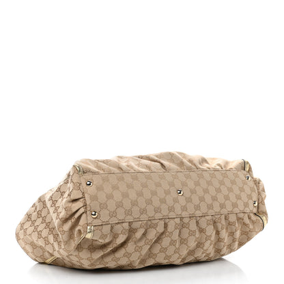 Gucci Monogram D Gold Tote Metallic Gold 3 of 12