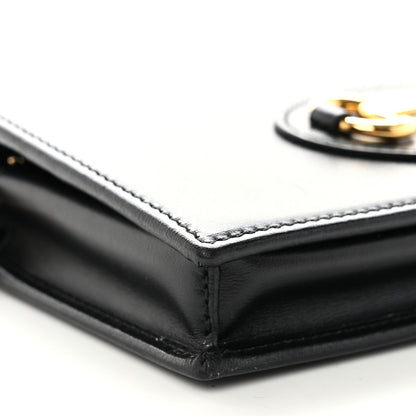 Gucci Boarded Plutone Calfskin Horsebit 1955 Wallet On Chain Black 9 of 11