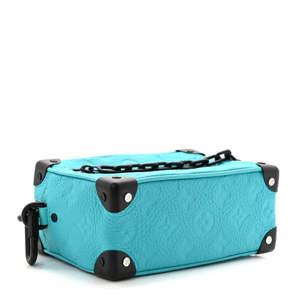 Louis Vuitton Taurillon Monogram Mini Soft Trunk Turquoise 4 of 9