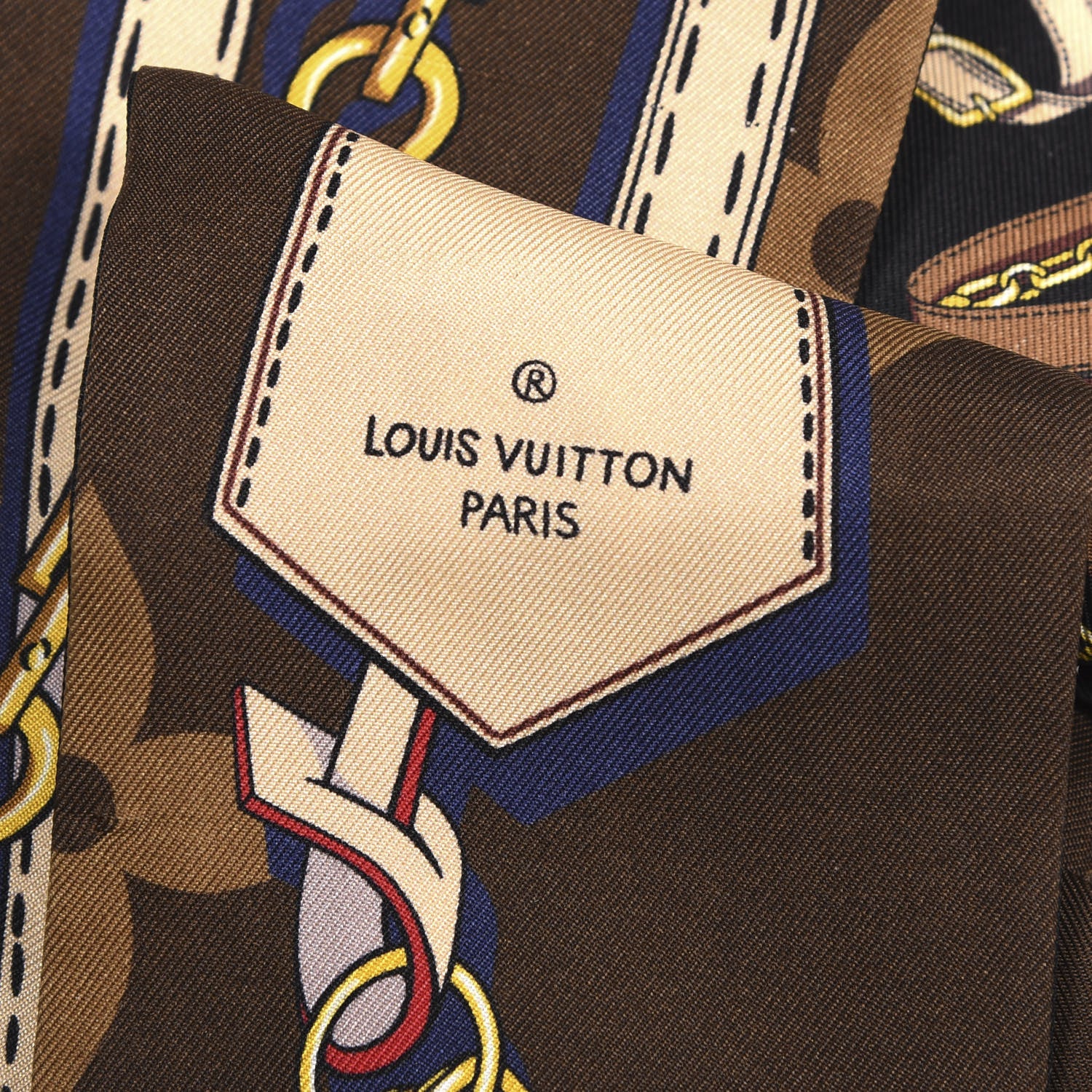 Louis Vuitton Silk Monogram Tribute To Bandeau Brown 4 of 6