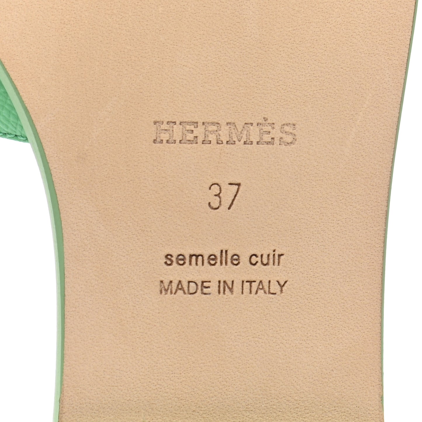 Epsom Oran Sandals 37 Vert Pomme