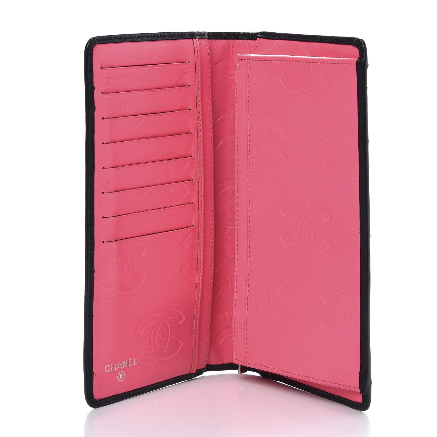 Chanel Calfskin Quilted Cambon Yen Wallet Black 5 of 11