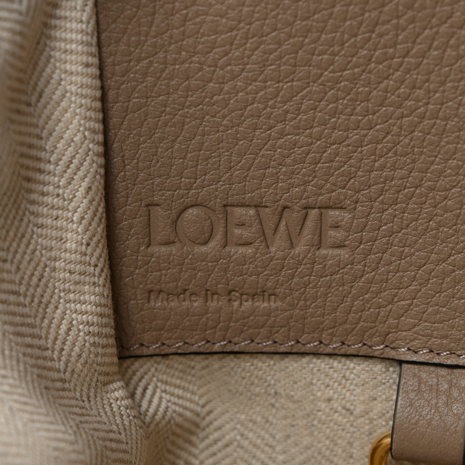 Loewe Soft Grained Calfskin Compact Hammock Shoulder Bag Sand 6 of 8