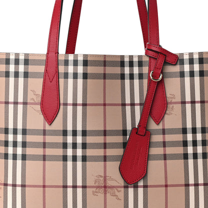 Burberry Haymarket Check Medium Reversible Tote Red 13 of 18