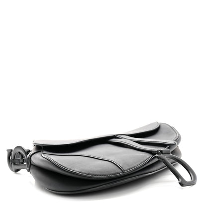 Christian Dior Ultra Matte Calfskin Saddle Bag Black 4 of 12