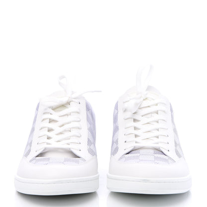 Louis Vuitton Calfskin Damier Azur Mens Offshore Sneakers 9.5 White 2 of 9